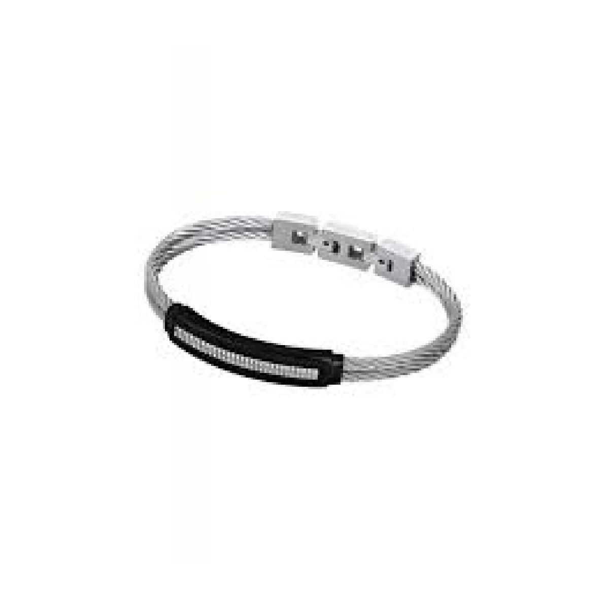 Lotus Style Pulsera De Hombre Acero Ip Negro