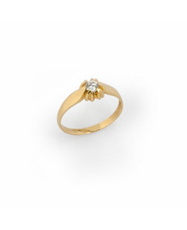 Anillo Mujer Oro 18 ktes Solitario - 000022543