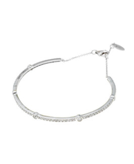 Salvatore Plata Pulsera Mujer Plata Brazalete Riviere Circonitas Novias - 000230715