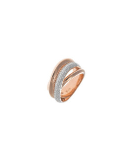 Salvatore Plata Anillo Mujer Plata Bicolor Rosé Circonitas - 000230625