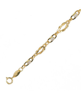 Pulsera Mujer Oro 18 ktes Nudos Circonitas - 000022522