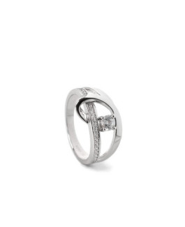 Anillo Mujer Plata Rodio Circonitas - 000090475