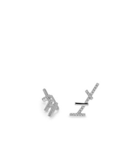 Pendientes Mujer Plata Trepadores Circonitas - 000090473