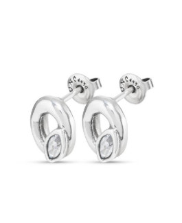 Uno de 50 PEN0899AZUMTL0U Pendientes Mujer Chapado Plata Tamaño 10 x 12 mm - 000500773