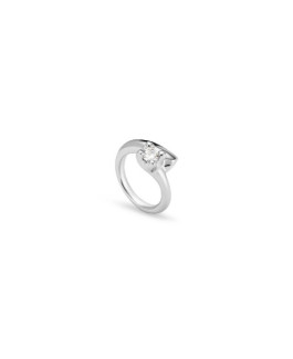 Uno de 50 ANI0806BLNMTL12 Divine Anillo Mujer Chapado Plata - 000500820