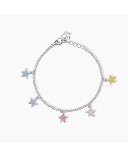 Mabina Junior 533683 Pulsera Niña Plata Esmaltes Estrellas - 000820169