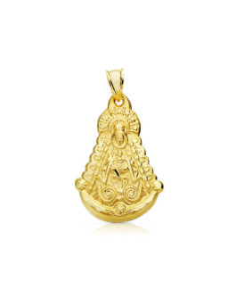 Medalla Unisex Oro 18 ktes Virgen del Rocio 24 x 32 mm - 000022124