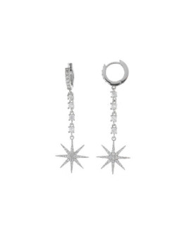 Salvatore Plata Pendientes Mujer Plata Estrella Polar - 000230645