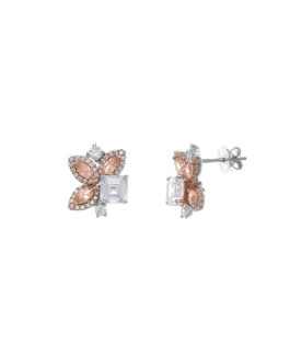 Salvatore Plata Pendientes Mujer Novias Plata Circonitas 13 x 15 mm - 000230611