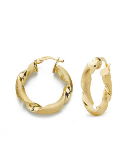 Pendientes Mujer Oro 18 ktes Aros Rizados - 000840089