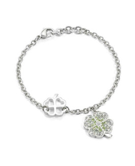 Morellato SADR07 Pulsera Mujer Acero Trébol Corazones - 000560185