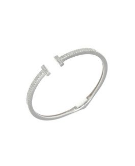 Salvatore Plata Pulsera Mujer Plata Pavé - 000230323