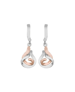 Pendientes Mujer Plata Bicolor Rosé - 000050119