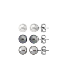 Majorica 13185.21.2.000.010.1 Pack Pendientes Mujer Plata Perlas Tam 8 mm - 000450662