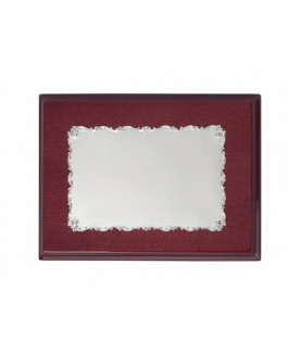 Placa Alpaca Mate Madera 24 x 16,5 cm Placa 17 x 10,5 cm - 000330010