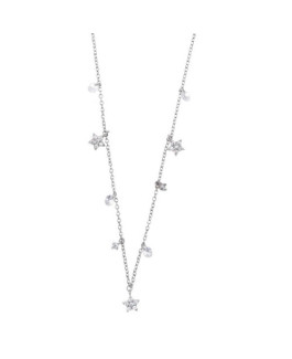 Salvatore Plata Collar Mujer Plata Estrellas Circonitas - 000230548