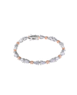 Salvatore Plata Pulsera Mujer Plata Circonitas Nude Blancas Novias - 000230472