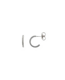 Salvatore Plata Pendientes Mujer Plata Aros Circonitas - 000230501