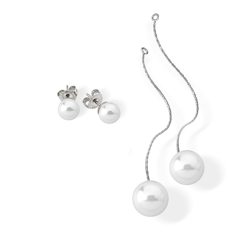 Pendientes con perlas para eventos